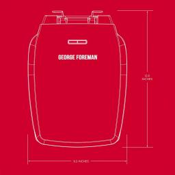 George Foreman Classic 4-Serving Indoor Grill and Panini Press, 60 sq. in., Black thumbnail 7