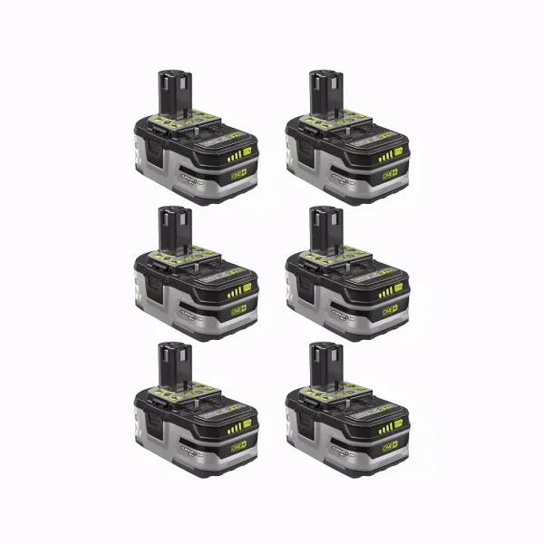RYOBI 18V ONE+ LITHIUM+ HP High Capacity 3.0 Ah Lithium-Ion Battery 6-Pack