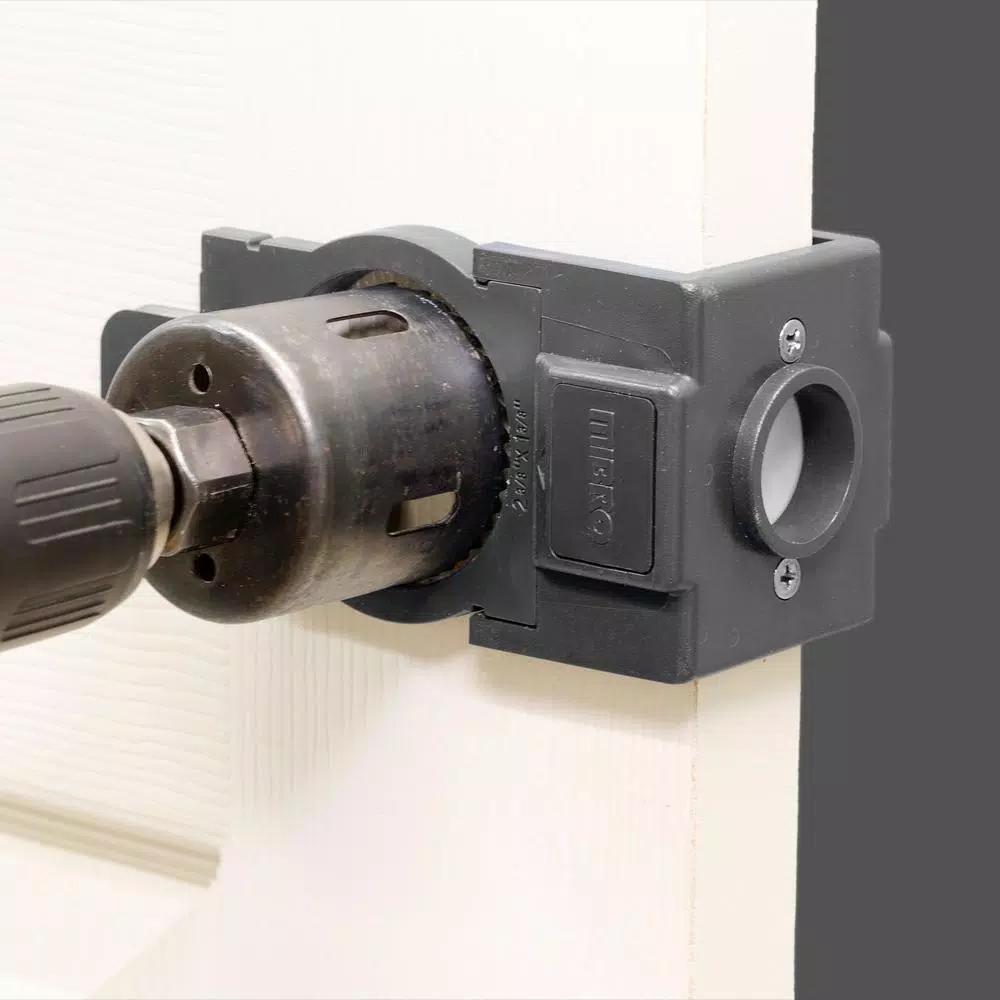 MIBRO Carbon Steel Door Lock and Deadbolt Installation Kit for Wood Doors