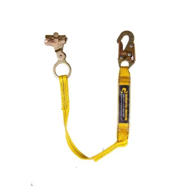 Guardian Fall Protection Rope Grab with 3 ft. Shock Absorbing Lanyard