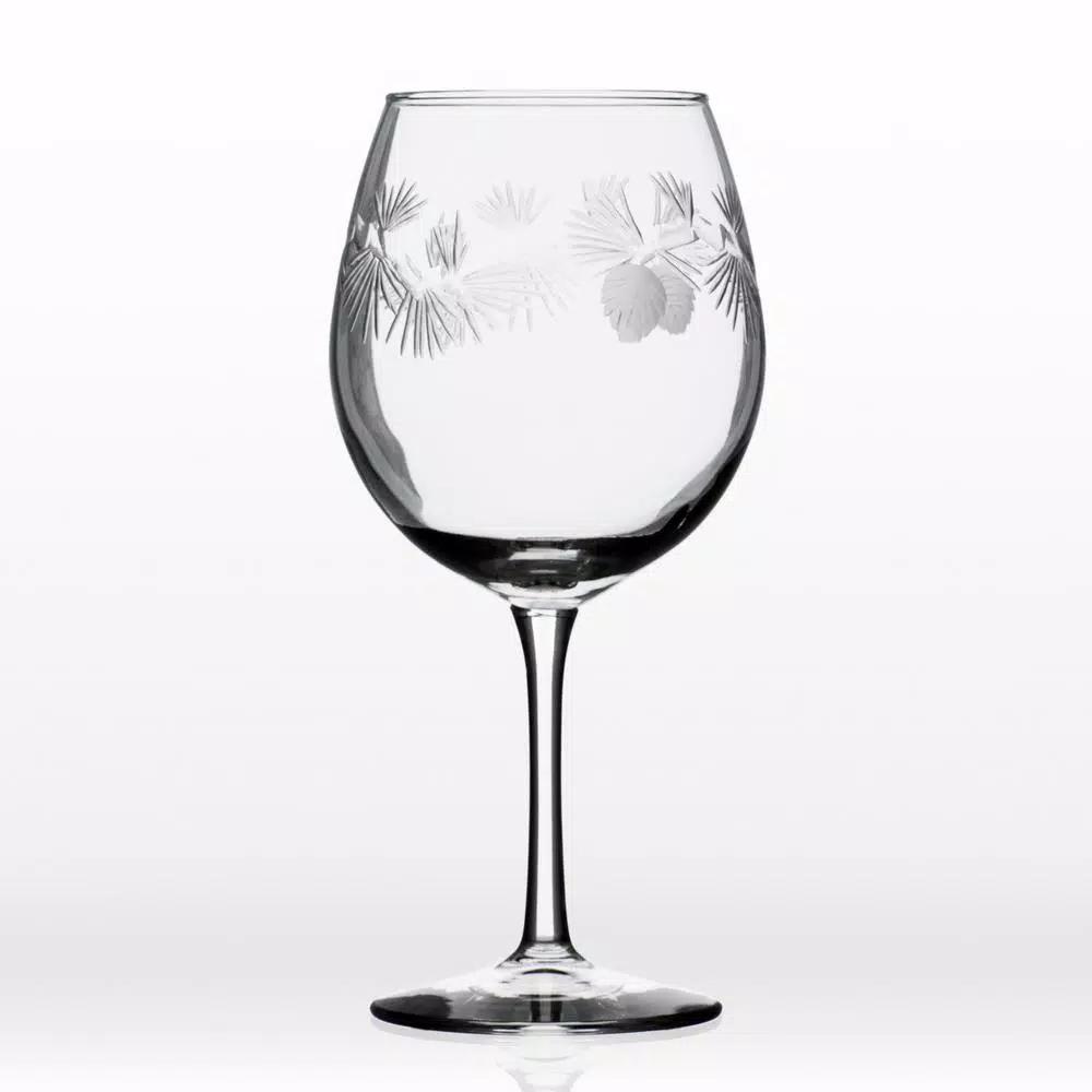 Rolf Glass Icy Pine 18 oz. Clear Balloon Wine Glasses, Set of 4