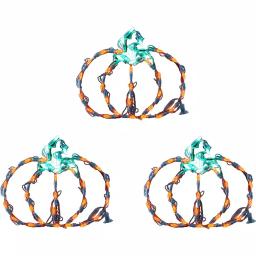 Haunted Hill Farm Mini Pumpkin LED Halloween Light Set, Indoor/Outdoor (Set of 3) thumbnail 2