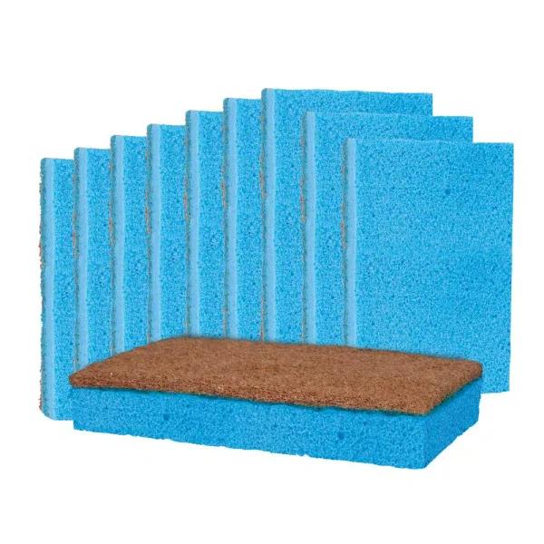 Grease Beast Heavy-Duty Odor and Bacteria Resistant Kitchen Scrub Sponge, 10-Pack