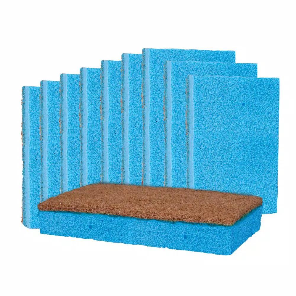 Grease Beast Heavy-Duty Odor and Bacteria Resistant Kitchen Scrub Sponge, 10-Pack