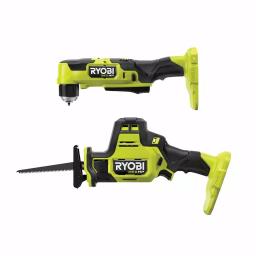 RYOBI ONE+ HP 18V Brushless Compact Right Angle Drill and One-Handed Reciprocating Saw Combo Kit thumbnail 1