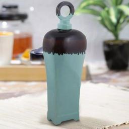 Benjara Blue Ceramic Kitchen Canister Jar with Lid thumbnail 6