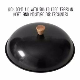Honey-Can-Do Joyce Chen 4-Piece Carbon Steel Non-Stick Wok Set with High Dome Lid, Bamboo Spatula, and Recipe Booklet thumbnail 2