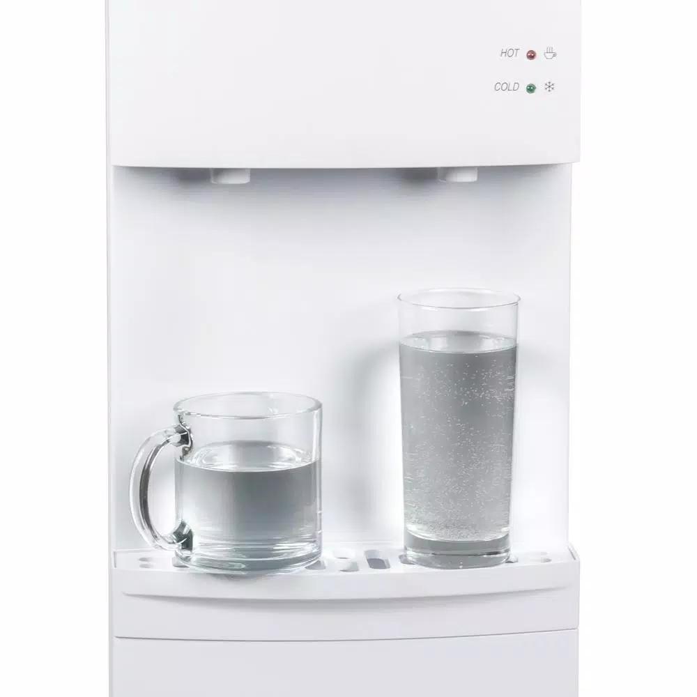 Igloo Top Loading Water Dispenser with Hot and Cold Water, White