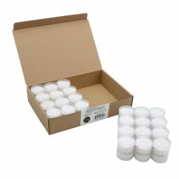 Stonebriar Collection Stonebriar Unscented White Paraffin Tealight Candles, Clear Cup, 48-Pack thumbnail 3