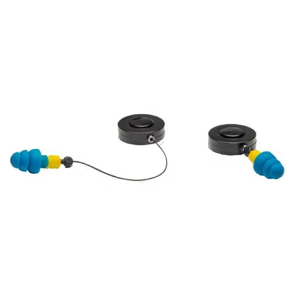 Unbranded ReadyMax Ripcord Retractors with NRR 25 dB Silicone PermaPlugs for Hard Hats and Bump Caps