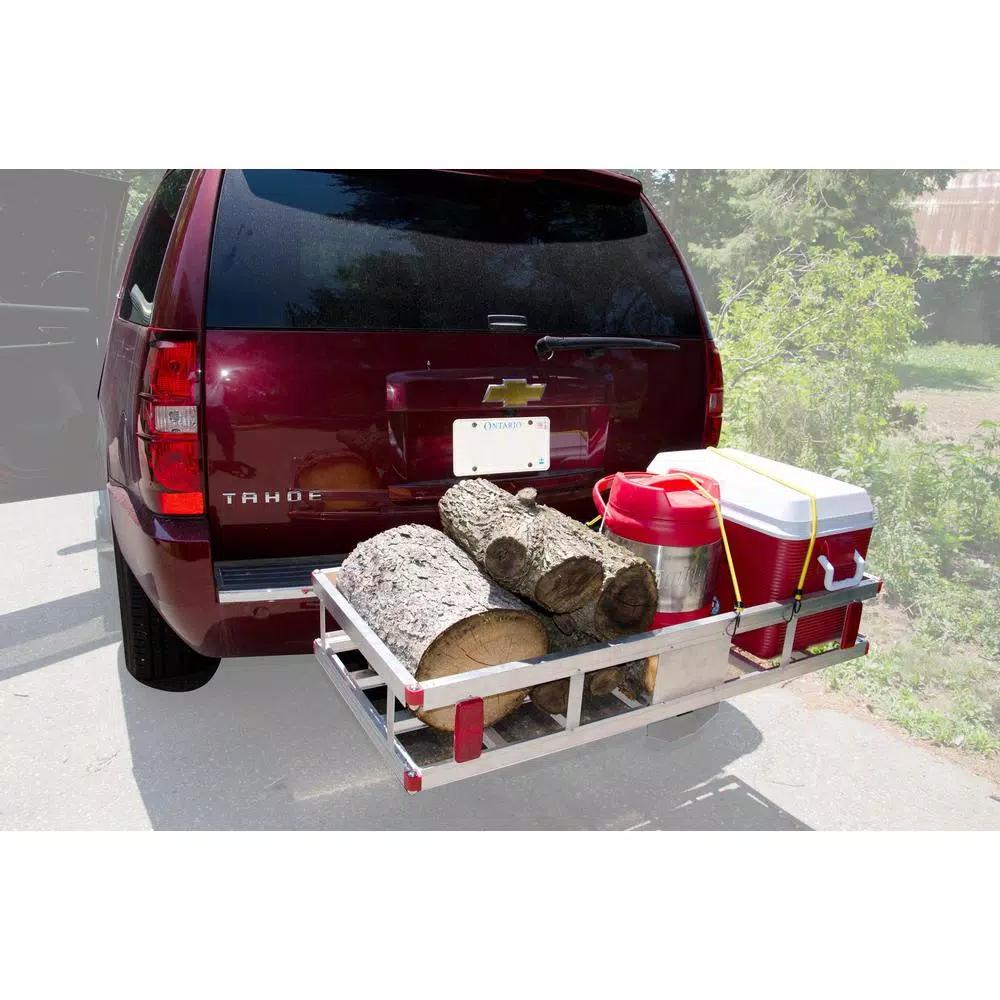 Erickson 48 in. x 22 in. Aluminum Hitch Cargo Carrier, 500 lb. Capacity, 2 in. Receiver