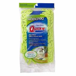 Quickie Swivel Soft Microfiber Wet/Dry Dust Mop Refill, 3-Pack thumbnail 2