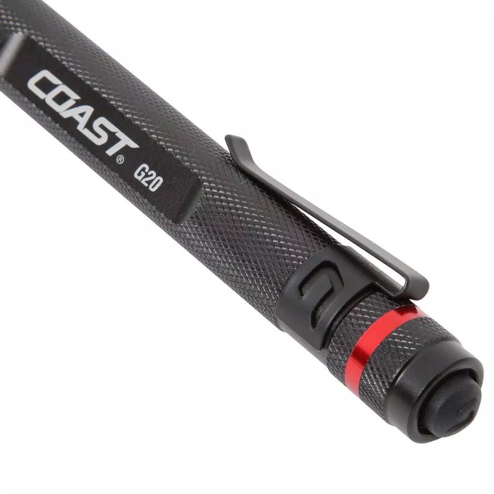 Coast G20 Inspection Beam LED Penlight, Aluminum, Black