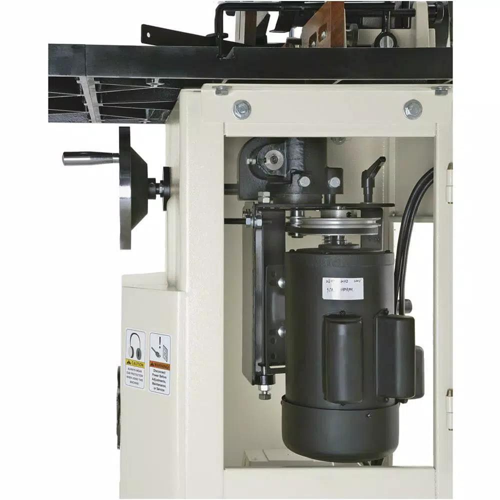 Shop Fox 2-1/2 HP Heavy-Duty Shaper with Cast Iron Table and Mobile Base