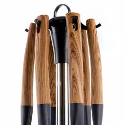 MegaChef 7-Piece Nylon Kitchen Utensil Set with Wood Design Finish thumbnail 3