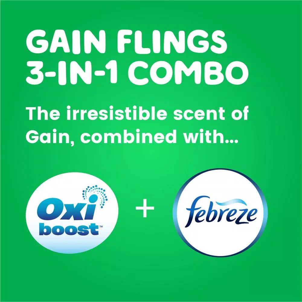 Gain Flings Moonlight Breeze Scent Laundry Detergent Pods, 16-Count (6-Pack)
