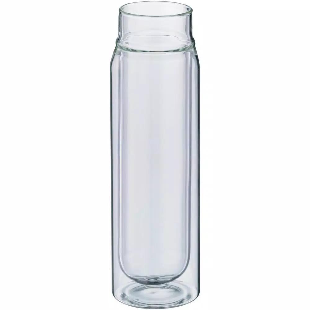 alfi .8 Qt. Double-Wall Borosilicate Glass Carafe with Stainless Steel Lid