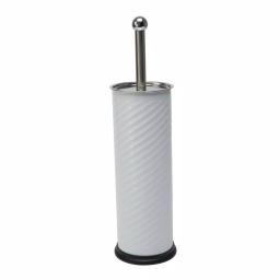Bath Bliss Toilet Brush Set with Swirl Design Decorative Holder thumbnail 2