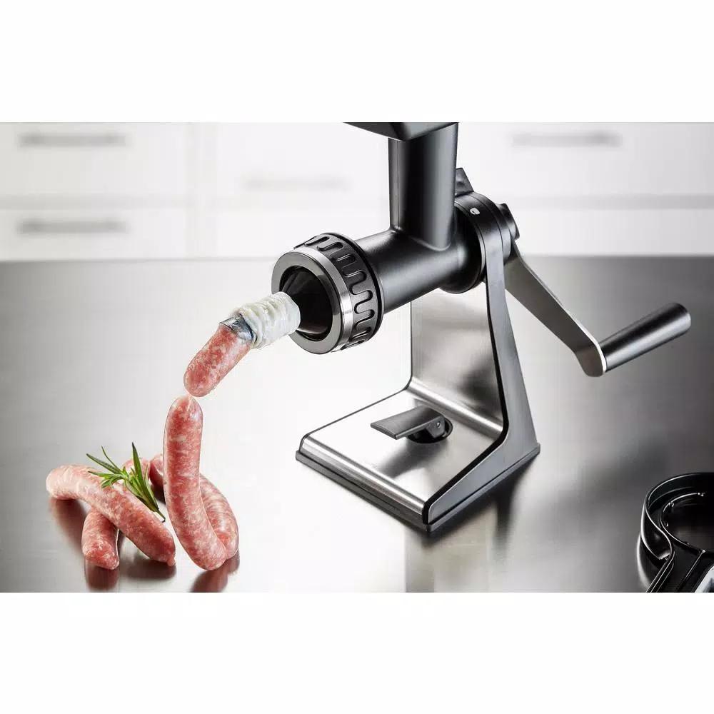 GEFU TRANSFORMA Manual Meat Mincer with Sausage Spout and Cookie Press Attachment