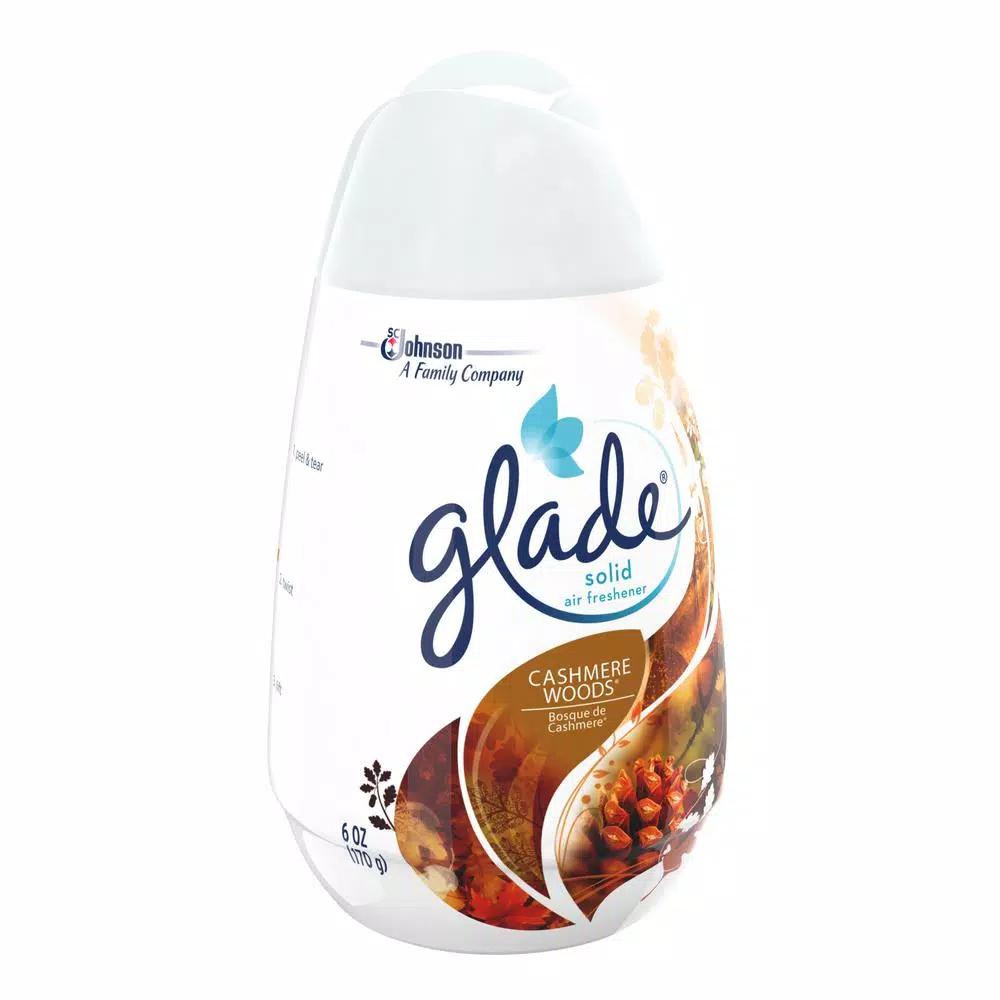 Glade Cashmere Woods Solid Air Freshener, 6 oz. (Case of 12)