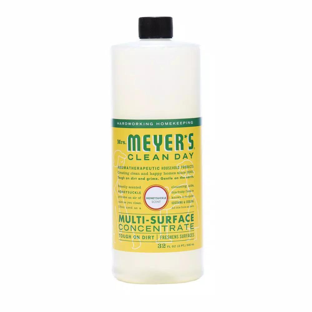 Mrs. Meyer's Clean Day Multi-Surface Concentrate, Honeysuckle, 32 oz (Case of 6)