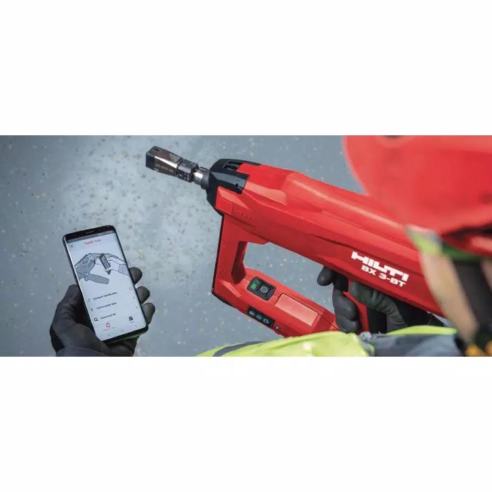 Hilti 22V Lithium-Ion Cordless Bluetooth Nailer with Fastener Guide