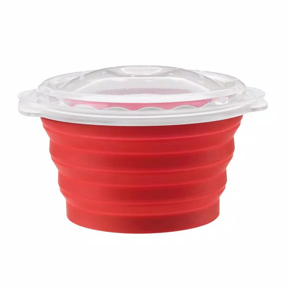 Cuisinart Pop and Serve 2.5 qt. Silicone Microwave Popcorn Maker - Red