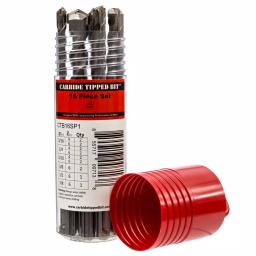 Kateya Carbide Tipped SDS Plus Masonry Drill Bit Set, 16-Piece thumbnail 1
