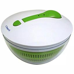 Ozeri FRESHSPIN Salad Spinner and Serving Bowl, Swiss Designed, BPA-Free, Green thumbnail 1