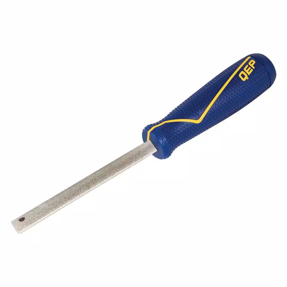 QEP Double Sided Diamond Grit Tile File for Ceramic, Porcelain, Glass, and Stone