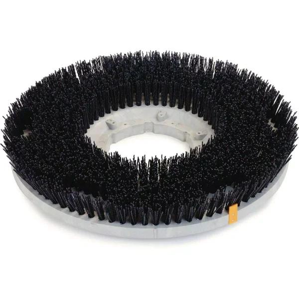Carlisle Colortech 17 in. Black Stripping Rotary Floor Brush with Silicon Carbide Grit