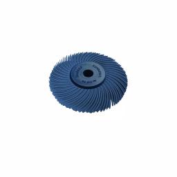 Dedeco Sunburst 3-Ply Radial Discs, 400-Grit Fine Thermoplastic Polishing Tool, 1/4 in. Arbor thumbnail 1
