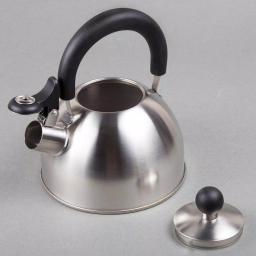 Creative Home Simplicity 6-Cup Brushed Stainless Steel Stovetop Tea Kettle with Whistle thumbnail 4