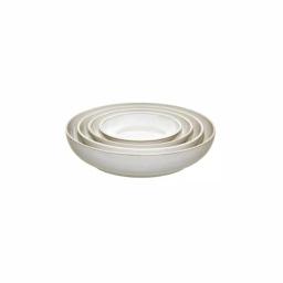 Denby Natural Canvas 4-Piece Nesting Serving Bowl Set, White Clay thumbnail 1