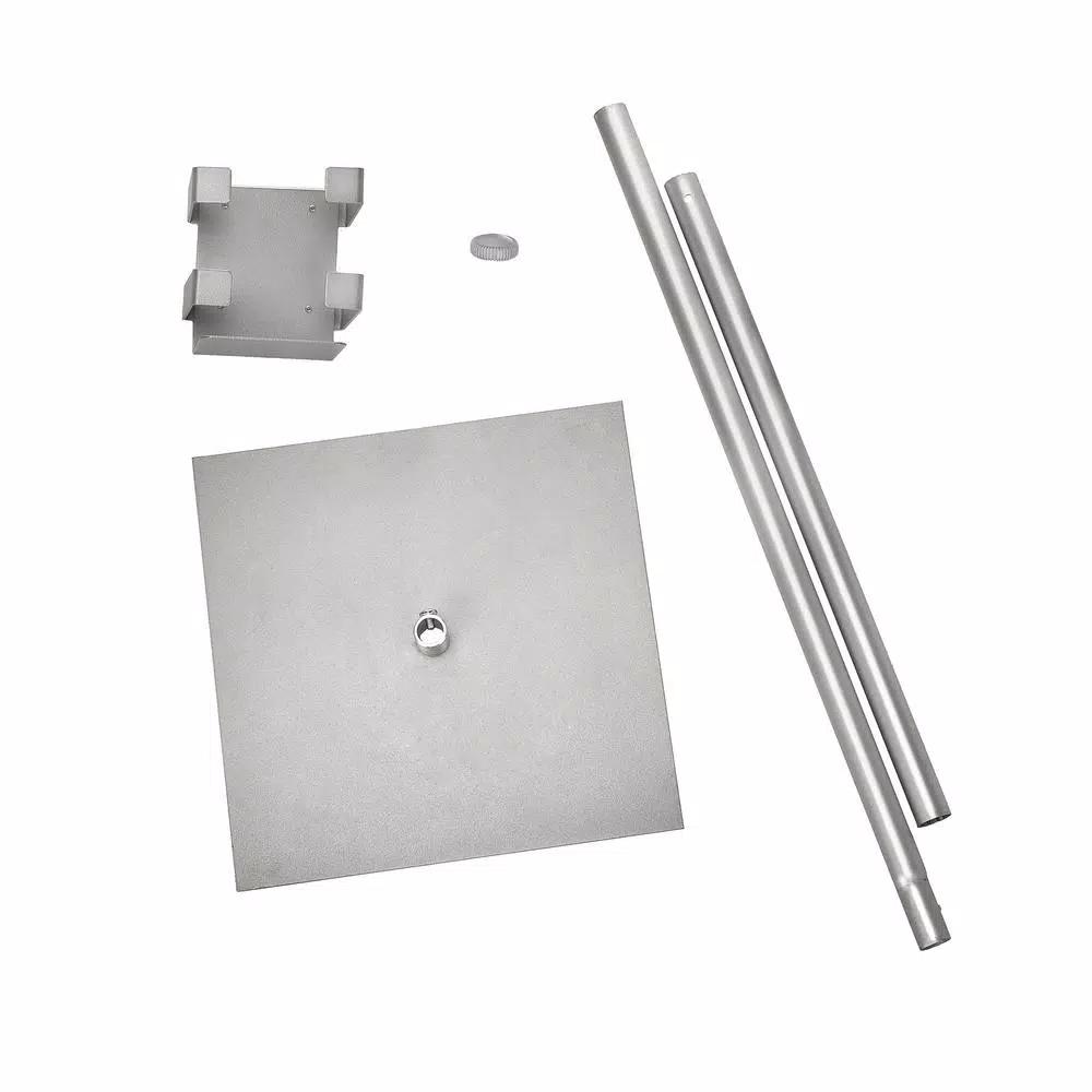 Alpine Industries 40.5 in. Sanitizing Cleaning Wipes Dispenser Stand, Silver Steel