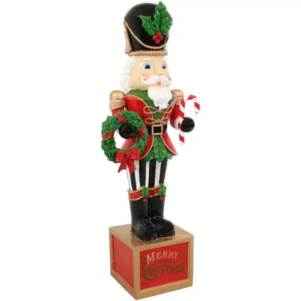 Sunnydaze Decor 48 in. Karl Nutcracker Christmas Statue - Indoor/Outdoor Resin Sculpture