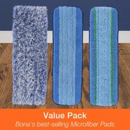 Bona Microfiber Wet/Dry Mop Refill Pad Multipack, 3-Pack thumbnail 8