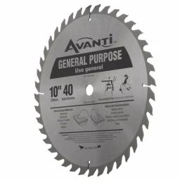 Avanti 10 in. 40-Teeth General-Purpose Carbide Circular Saw Blade thumbnail 2