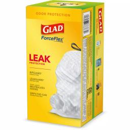 Glad ForceFlex 13 Gallon Tall Kitchen Trash Bags with Clorox Antimicrobial Protection, Clean Citrus, 40-Count thumbnail 11