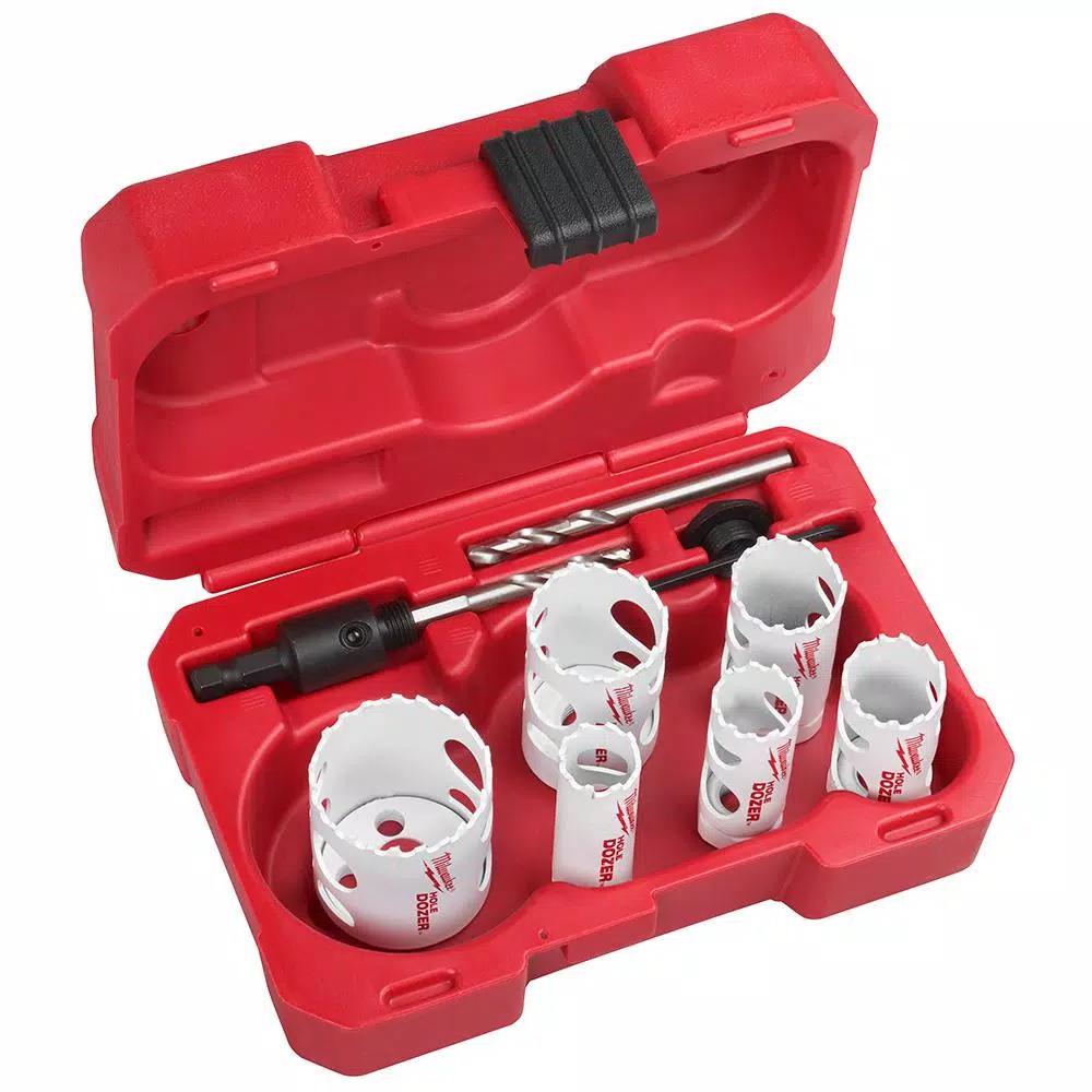 Milwaukee Hole Dozer 12-Piece Bi-Metal Hole Saw Set with Rip Guard