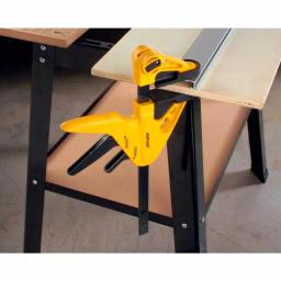Wolfcraft 2-Pack Professional Quick-Release 1-Hand Bar Clamps and Spreader, 6 in. to 14 in. thumbnail 5