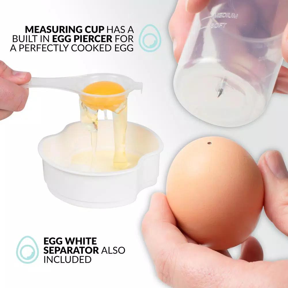 Nostalgia Premium Nostalgia 7-Egg Aqua Egg Cooker - Multi-Function Steamer & Poacher