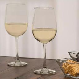 Libbey Midtown 4-Piece White Wine Glass Set, 18.5 oz, Clear thumbnail 2