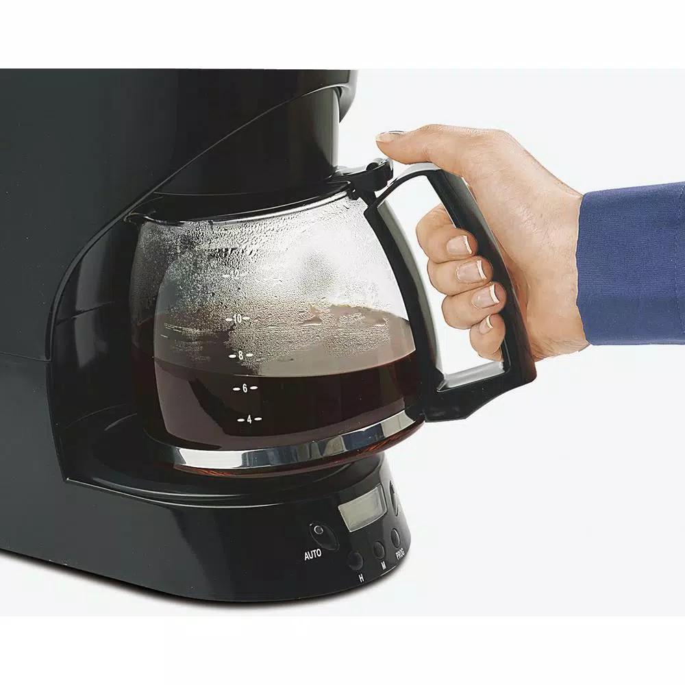 Proctor Silex 12-Cup Programmable Drip Coffee Maker, Black
