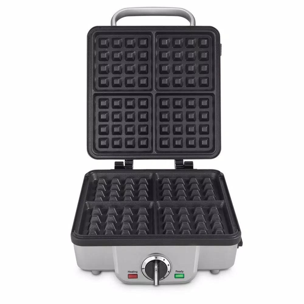 Cuisinart Breakfast Central 4-Slice Belgian Waffle and Pancake Maker, Stainless Steel
