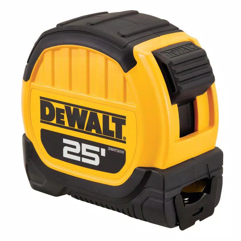DEWALT 25 ft. x 1-1/8 in. Tape Measure, 4-Pack - Durable Residential Construction Hand Tool