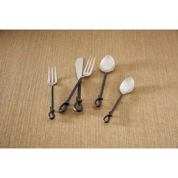 Park Designs Forged Loop 5-Piece Stainless Steel Flatware Set, Service for 1