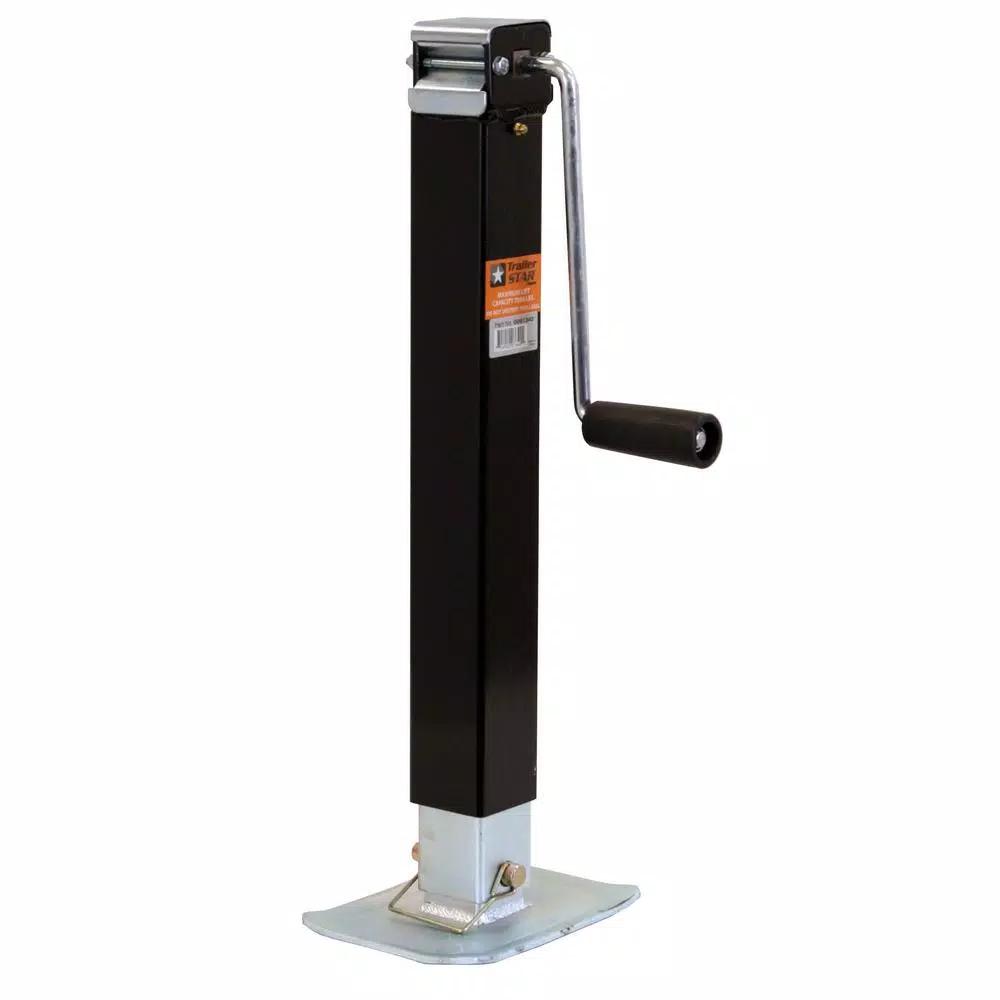 Buyers Products Company Buyers Products 7,000 lbs. Capacity 26 in. Travel Side-Wind Square Tube Trailer Jack