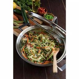 CookCraft by Candace 3 Qt. Tri-Ply Stainless Steel Casserole Pan with Patented Latch Glass Lid thumbnail 8
