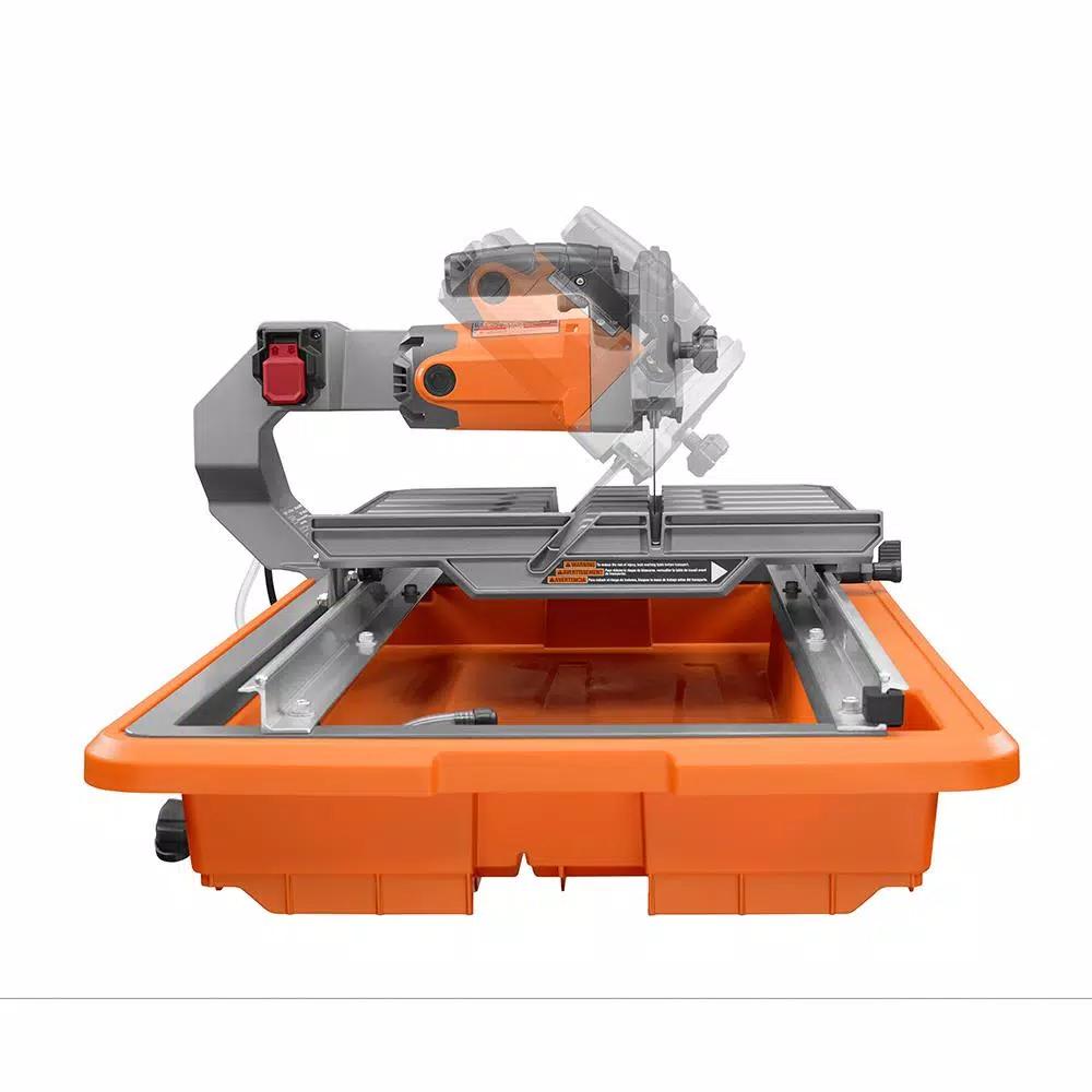 RIDGID 9 Amp 7 in. Corded Wet Tile Saw with Stand